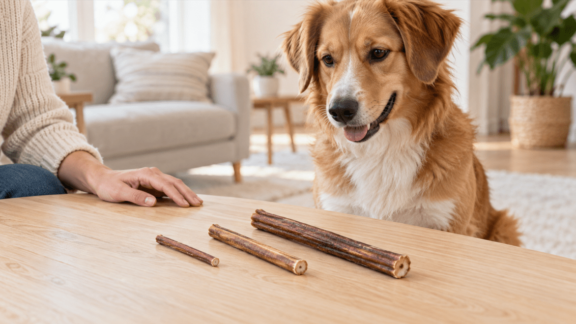 Bully stick : quelle taille choisir pour votre chien ? - PawNord