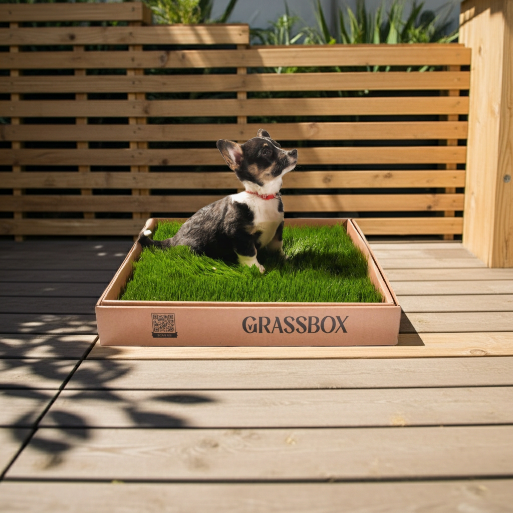 GrassBox – tapis d’herbe naturelle pour chien