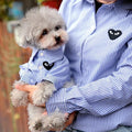 T-shirt Cœurs pour chien | Ensemble assorti pour humain et chien