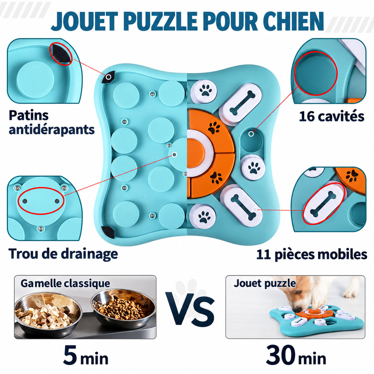 Dog Puzzle Toy – Interactive Training Game with Sound