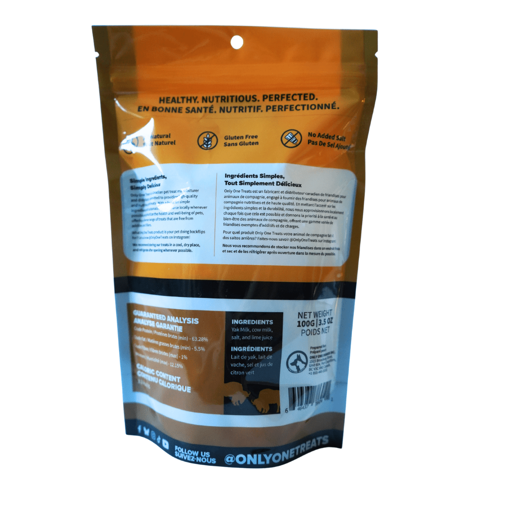 Bouchées soufflées au lait de yak de l’Himalaya pour chiens – 100 g - PawNord