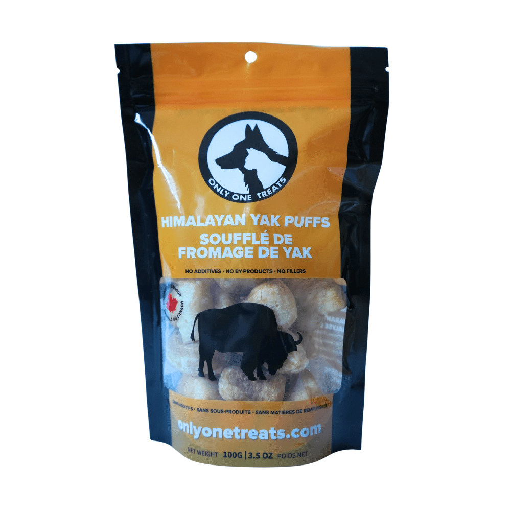 Bouchées soufflées au lait de yak de l’Himalaya pour chiens – 100 g - PawNord
