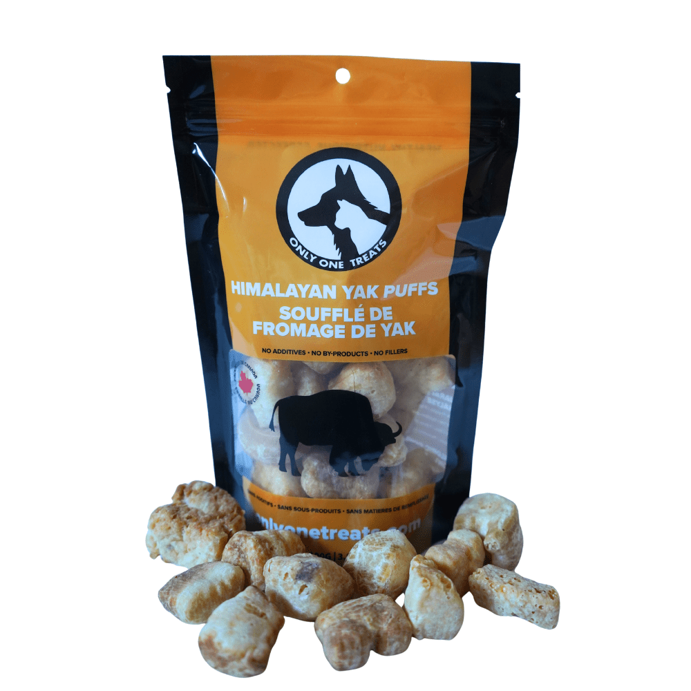 Bouchées soufflées au lait de yak de l’Himalaya pour chiens – 100 g - PawNord