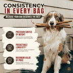 Bully stick tressé standard pour chien – 6 pouces | Bully Bunches - PawNord