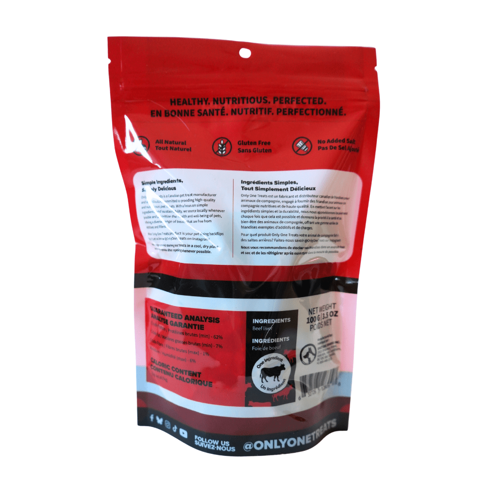 Foie de bœuf lyophilisé naturel pour chiens – 100 g - PawNord