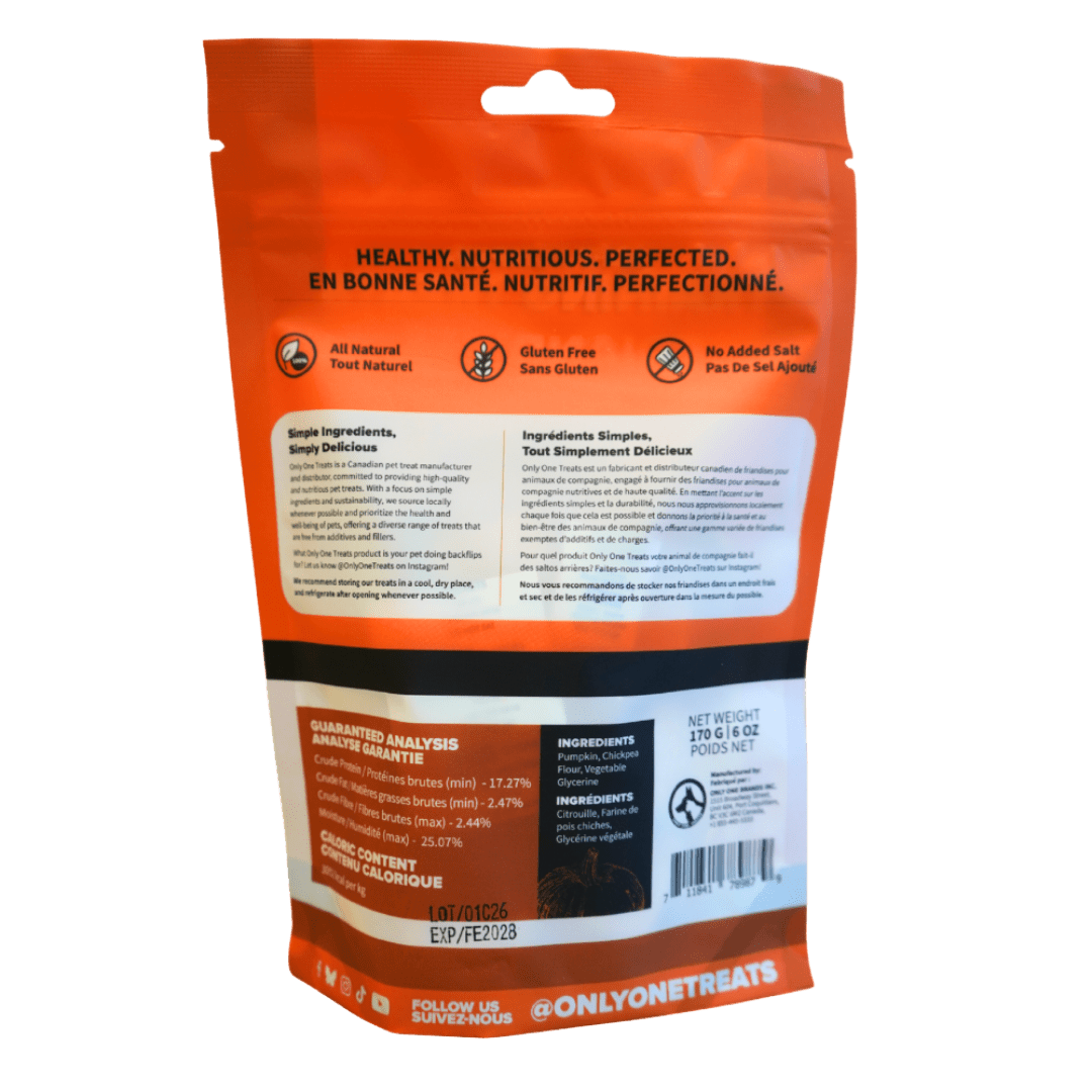 Friandises d'entraînement tendres à la citrouille – 170 g - PawNord